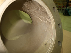 Riser bend suffering erosion-corrosion Riser bend suffering erosion-corrosion